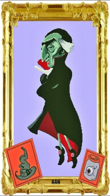 Vampire & Friend - Halloween Portraits Series / Alessandra Adelaide Needleworks