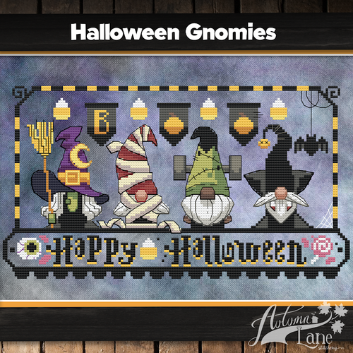 Halloween Gnomies  / Autumn Lane Stitchery
