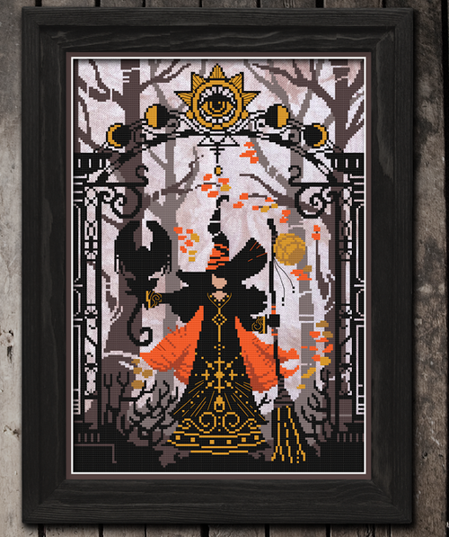 The Lunar  Witch / Autumn Lane Stitchery