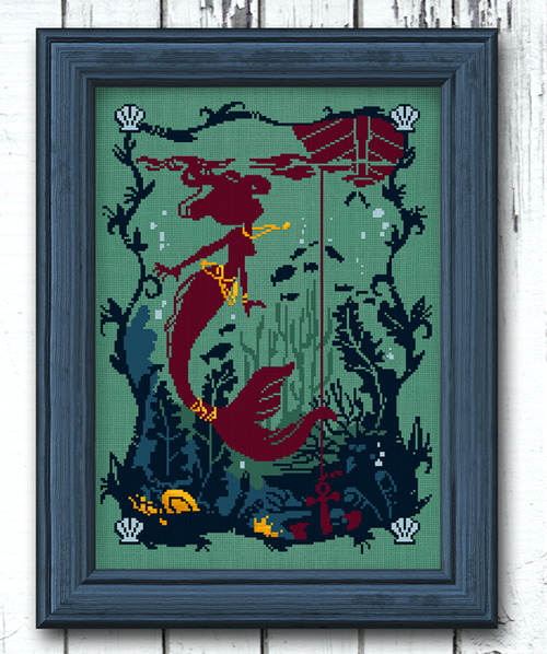 Curious Mermaid / Autumn Lane Stitchery