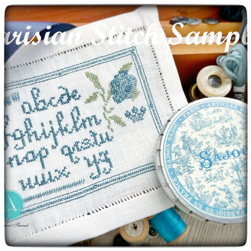 Parisian Stitch  Sampler and Sajou Collectible Tin / Elegant Thread, The