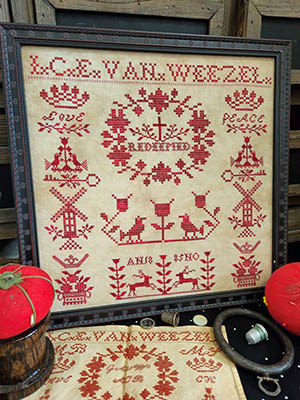 I.C.E Van Weezel 1885 / Quaint Rose Needle Arts