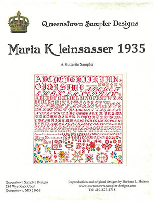 Maria Kleinsasser 1935 - SouthDakota / Queenstown Sampler Designs