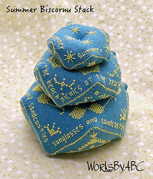 Summer Biscornu Stack / Works By ABC