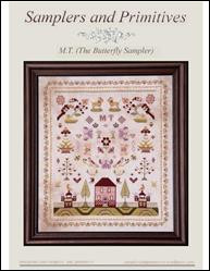 M.T. c.1850 (The Butterfly Sampler) / Samplers And Primitives