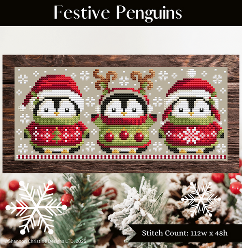 Festive Penguins / Shannon Christine Designs