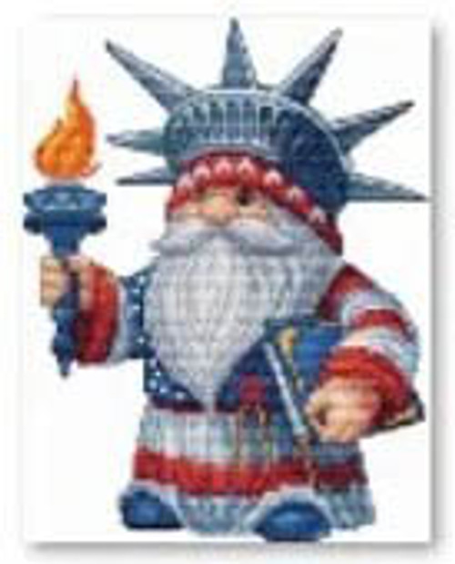 Gnome Patriotic Magnet  / Les Petites Croix De Lucie
