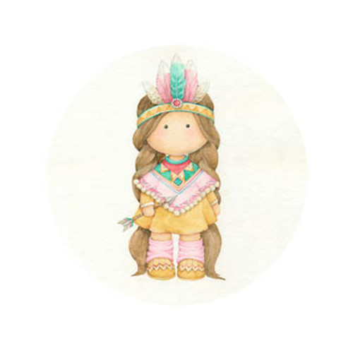 Indian Girl Magnet  / Les Petites Croix De Lucie