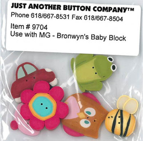 Bronwyn's Baby Block Button Pk(9704.G) / Just Another Button Company