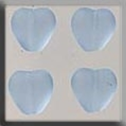 Medium Channeled Heart Matte Sapphire / 12089 MH