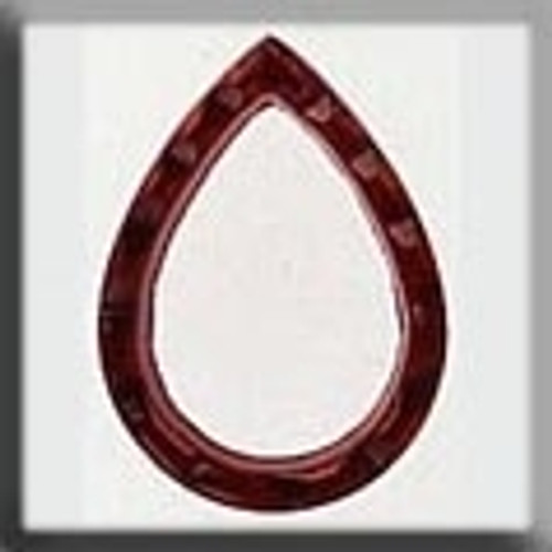 Open Faceted Teardrop Ruby / 12019 MH