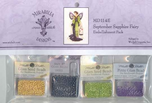 September Sapphire Fairy Emb PK / Mirabilia Designs - Embellishment Pack