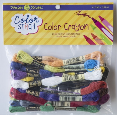 Color Crayon Floss Pack Color Stitch