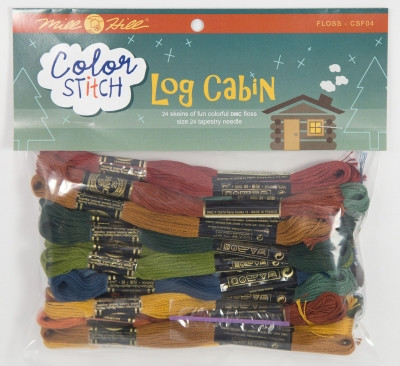 Log Cabin Floss Pack Color Stitch