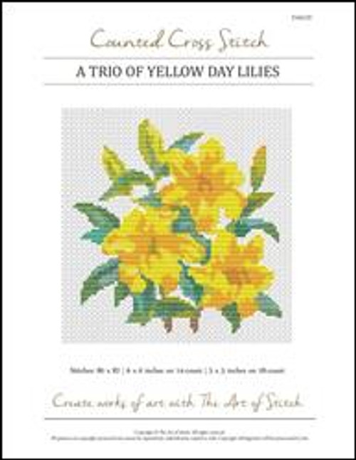A Trio Of Yellow Day Lilies / Art Of Stitch, The
