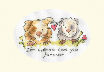 I'm Guinea Love You Forever - Greetings Cards By Eleanor Teasdale / Bothy Threads / BTXGC41