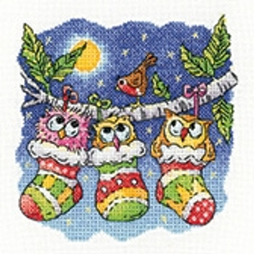 A Christmas Hoot - Birds of A Feather -  The Karen Carter Collection / Heritage Crafts / HCK1587