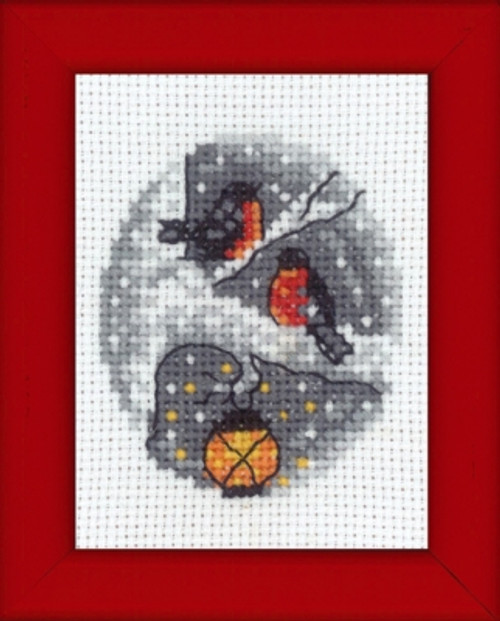 Birds in Tree Picture - Mini Kit / Permin / 149289