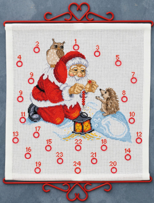 Hedgehog & Santa - Advent Calendar / Permin / 342556