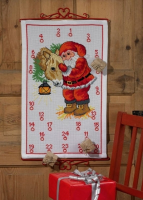 Santa Claus with Horse Advent Calendar / Permin / 344241