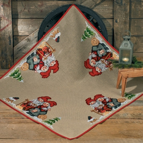 Christmas Mom & Dad Tree Skirt / Permin / 459239