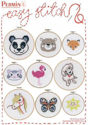 Printed Easy Stitch Assortment / Permin / 600820R