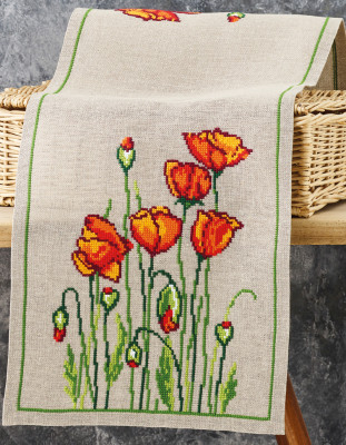 Wild Poppies Table Runner / Permin / 683443