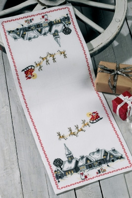 Santa Claus Sleigh - Runner / Permin / 689245
