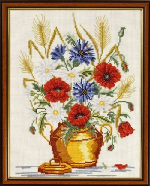Poppies Cornflower / Permin / 702314