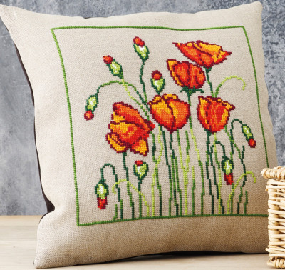 Wild Poppies Cushion / Permin / 833443