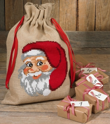 Santa Face - Gift Bag / Permin / 905217