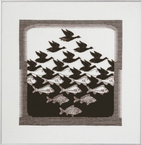 Bird/Fish Dark Grey / Permin / 905341