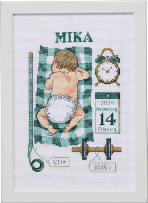 Mika Birth Announcement / Permin / 920852