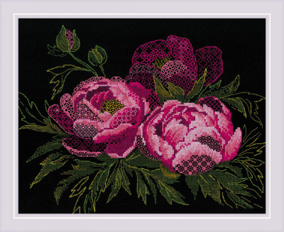 Lace Peonies / RIOLIS / RL2024