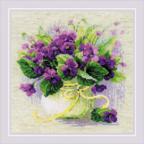 Violets In A Pot / RIOLIS / RL2091