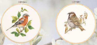 Sparrow & Finch (Set of 2) / Thea Gouverneur / GOK611A