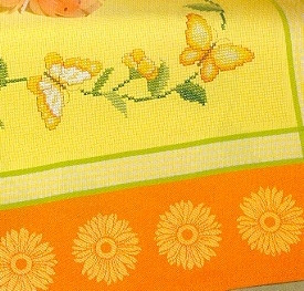 Yellow with Orange Border & Yellow Ox-Eyes / Rico / PF240