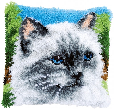 Ragdoll - Latch Hook Cushion / Vervaco / PNV146760