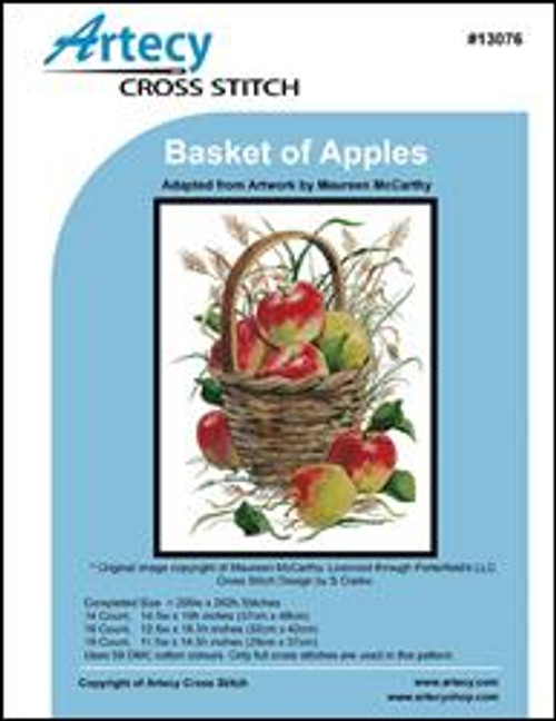 Basket Of Apples - #13076-Pfld / Artecy Cross Stitch