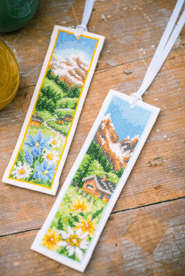 Alpine Meadow - Bookmark set of 2  / Vervaco / PNV203228