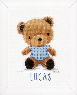 Teddy Bear Birth Announcement / Vervaco / PNV166727