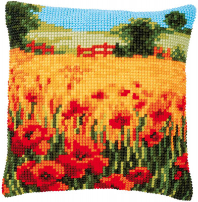 Poppies Landscape - Cushion / Vervaco / PNV187767