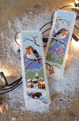 Robins set of 2 Bookmarks / Vervaco / PNV155656