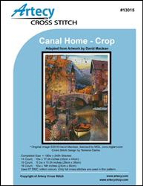 Canal Home (Crop) - #13015-Mgl / Artecy Cross Stitch