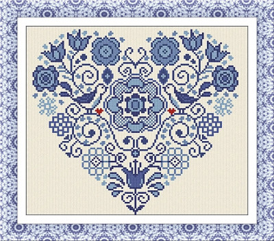Un Cuore Blu (A Blue Heart) / Alessandra Adelaide Needleworks