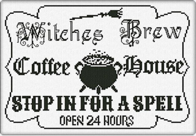 Witches Brew Coffee House - 2025 Halloween Collection / Alessandra Adelaide Needleworks
