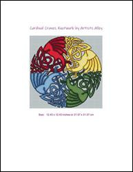 Cardinal Cranes Knotwork / Artists Alley