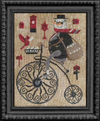 The Postman (4/12) - The Snowman Collector Series / Cottage Garden Samplings