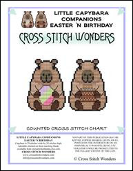 Capybara Companions - Easter And Birthday / Cross Stitch Wonders
