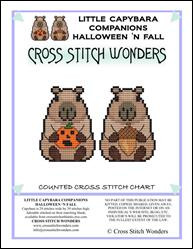 Capybara Companions - Halloween And Fall / Cross Stitch Wonders